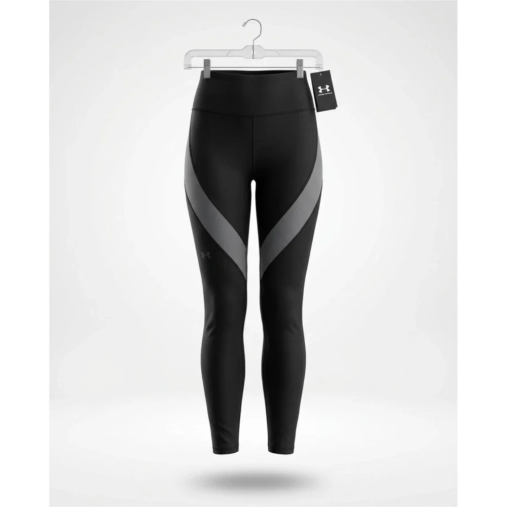 Under Armour Leggings Womens Small Black NEW Compression High Rise 1374136‎